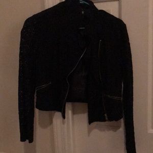 Black motorcycle jacket